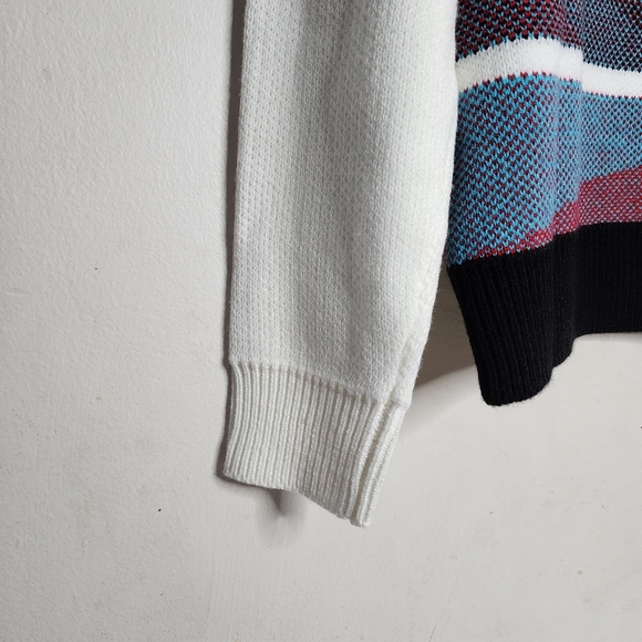 Inserch mens long sleeve turtleneck Multicolored sweater size small - Picture 3 of 9